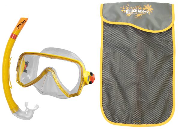 Set Mask Snorkel Oceo Junior Yellow - Beuchat Thailand
